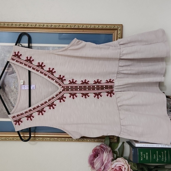 Bohemian Cottagecore Top size Small Sleeveless Lagenlook beachy feminine - Picture 8 of 8